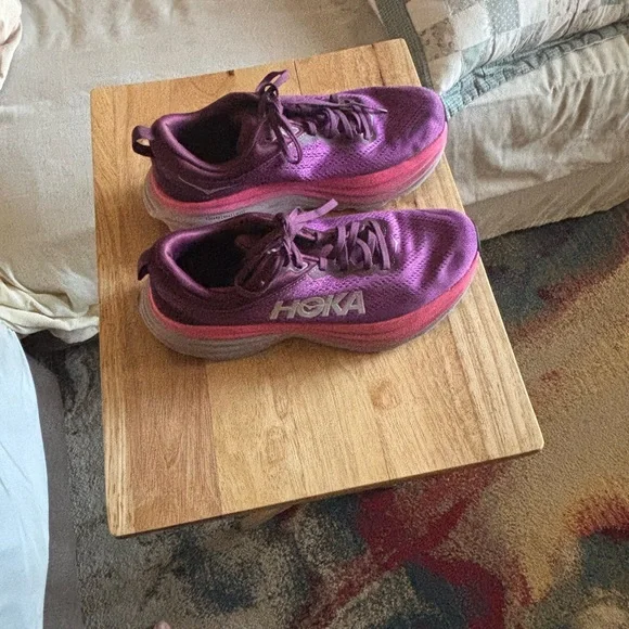 Hoka Purple and Pink Athletic Shoes with Cushioned Support - Picture 4 of 9